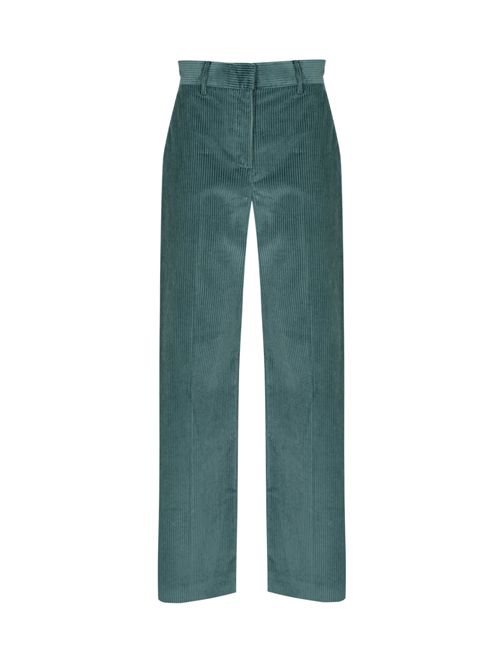 Pantalone ampio Tania in velluto a coste Petrolio WEEKEND MAX MARA | 2525136092600017